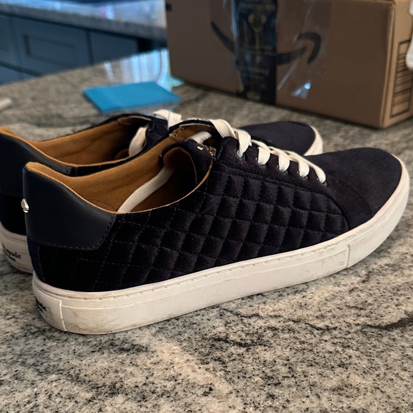 kate spade Shoes - Kate Spade Dark Blue Quilted Sneakers